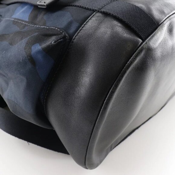 COACH Backpack Daypack camouflage Blue / black Nylon/Calfskin mens main image 9